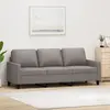 Image de vidaXL Canapé à 3 places Taupe 180 cm Tissu