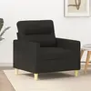 Image de vidaXL Fauteuil Noir 60 cm Tissu