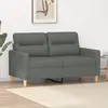 Image de vidaXL Canapé à 2 places Gris foncé 120 cm Tissu