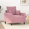 Image de vidaXL Fauteuil Rose 60 cm Velours