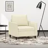 Image de vidaXL Fauteuil Crème 60 cm Similicuir