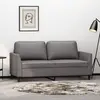 Image de vidaXL Canapé à 2 places Gris 140 cm Similicuir