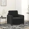 Image de vidaXL Fauteuil Noir 60 cm Velours