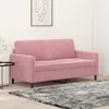 Image de vidaXL Canapé à 2 places Rose 140 cm Velours