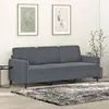 Image de vidaXL Canapé à 3 places Gris foncé 180 cm Velours