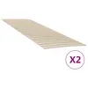 Image de vidaXL Lattes de rechange pour sommier avec 48 lattes, 2 pièces, 80 x 200 cm