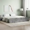 Image de vidaXL Cadre de lit sans matelas gris béton 200x200 cm