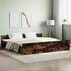 Image de vidaXL Cadre de lit sans matelas chêne fumé 200x200 cm