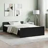 Image de vidaXL Cadre de lit sans matelas noir 120x200 cm