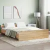 Image de vidaXL Cadre de lit sans matelas chêne sonoma 140x200 cm