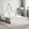 Image de vidaXL Cadre de lit sans matelas blanc 150x200 cm