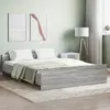 Image de vidaXL Cadre de lit sans matelas sonoma gris 150x200 cm