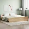Image de vidaXL Cadre de lit sans matelas chêne sonoma 180x200 cm