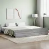 Image de vidaXL Cadre de lit sans matelas sonoma gris 180x200 cm