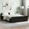 Image de vidaXL Cadre de lit sans matelas noir 135x190 cm