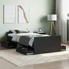 Image de vidaXL Cadre de lit sans matelas noir 90x190 cm