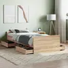 Image de vidaXL Cadre de lit sans matelas chêne sonoma 90x190 cm