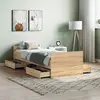 Image de vidaXL Cadre de lit sans matelas chêne sonoma 75x190 cm