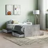 Image de vidaXL Cadre de lit sans matelas gris béton 75x190 cm