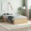 Image de vidaXL Cadre de lit sans matelas chêne sonoma 90x200 cm