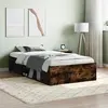 Image de vidaXL Cadre de lit sans matelas chêne fumé 90x200 cm