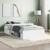 Image de vidaXL Cadre de lit sans matelas blanc 100x200 cm