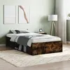 Image de vidaXL Cadre de lit sans matelas chêne fumé 100x200 cm