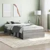 Image de vidaXL Cadre de lit sans matelas sonoma gris 100x200 cm