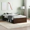 Image de vidaXL Cadre de lit sans matelas chêne marron 100x200 cm