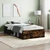 Image de vidaXL Cadre de lit sans matelas chêne fumé 90x190 cm