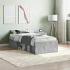Image de vidaXL Cadre de lit sans matelas gris béton 75x190 cm
