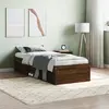 Image de vidaXL Cadre de lit sans matelas chêne marron 75x190 cm