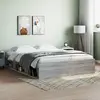 Image de vidaXL Cadre de lit sans matelas sonoma gris 140x200 cm
