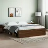 Image de vidaXL Cadre de lit sans matelas chêne marron 140x200 cm