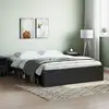 Image de vidaXL Cadre de lit sans matelas noir 160x200 cm