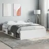 Image de vidaXL Cadre de lit sans matelas blanc 120x190 cm
