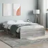 Image de vidaXL Cadre de lit sans matelas sonoma gris 120x190 cm