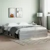 Image de vidaXL Cadre de lit sans matelas sonoma gris 140x190 cm