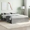 Image de vidaXL Cadre de lit sans matelas sonoma gris 135x190 cm