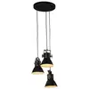 Image de vidaXL Lampe suspendue 25 W noir 30x30x100 cm E27