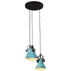 Image de vidaXL Lampe suspendue 25 W bleu délavé 30x30x100 cm E27