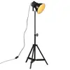Image de vidaXL Lampadaire 25 W noir 35x35x65/95 cm E27