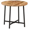 Image de vidaXL Table basse 45x45x40 cm bois de manguier solide et fer
