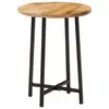 Image de vidaXL Table basse 35x35x45 cm bois de manguier solide et fer