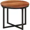Image de vidaXL Table basse 35x35x30 cm bois massif acacia et fer