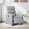 Image de vidaXL Fauteuil inclinable électrique Gris clair Tissu