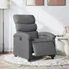Image de vidaXL Fauteuil inclinable électrique Gris foncé Tissu