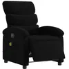 Image de vidaXL Fauteuil de massage inclinable électrique Noir Tissu