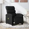 Image de vidaXL Fauteuil de massage inclinable électrique Noir Tissu