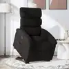 Image de vidaXL Fauteuil inclinable électrique noir tissu